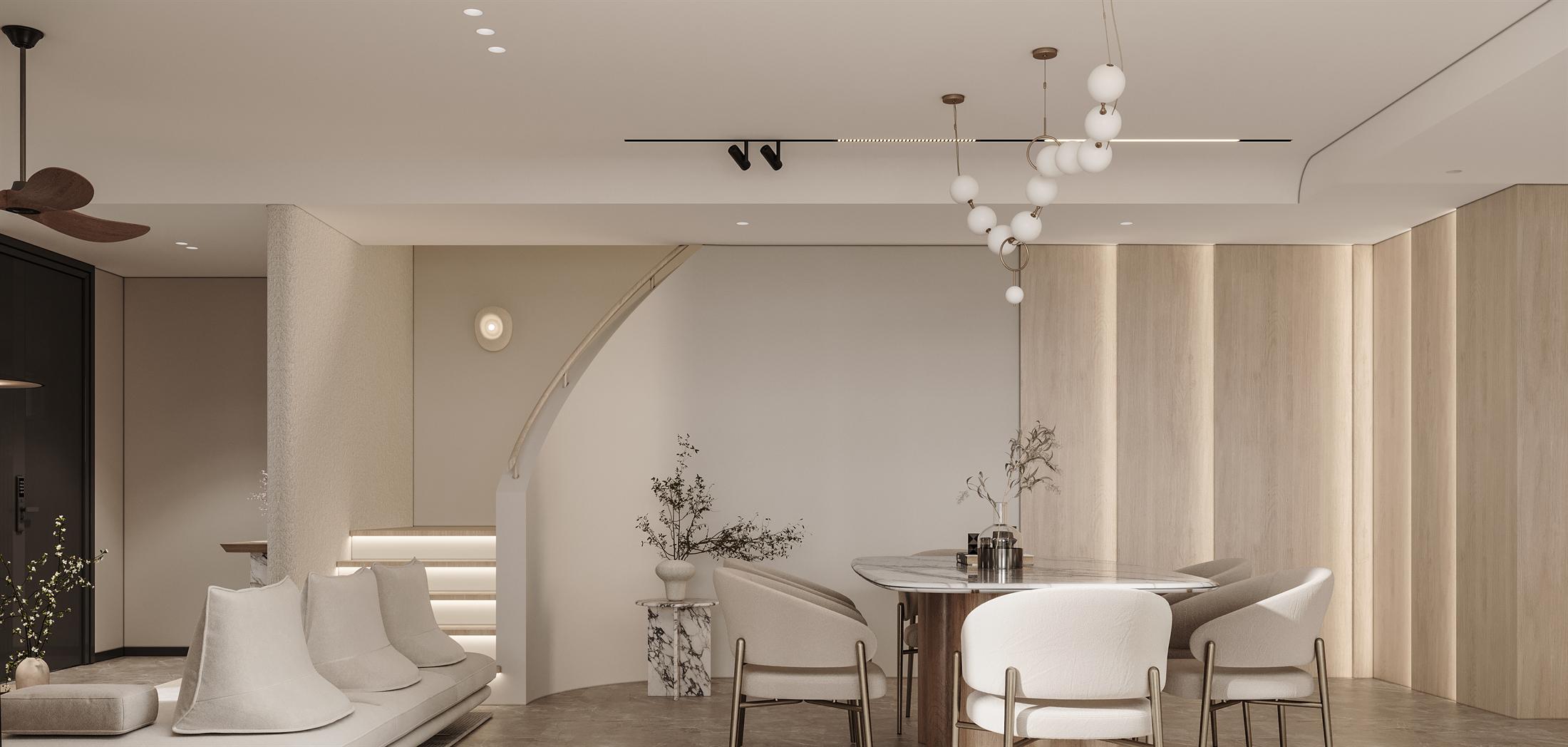 Monde Design 完成的半独立式洋房室内空间